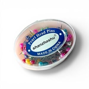 Colorful Pearl Head Pins for Sewing & Crafting – Premium Quality ScarfPins with Storage Case