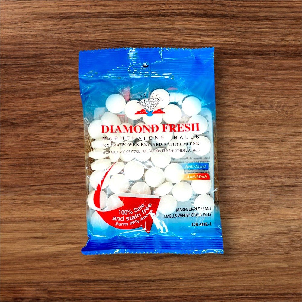 Diamond Fresh Naphthalene Balls – Anti-Insect & Anti-Moth Protection - Image 2