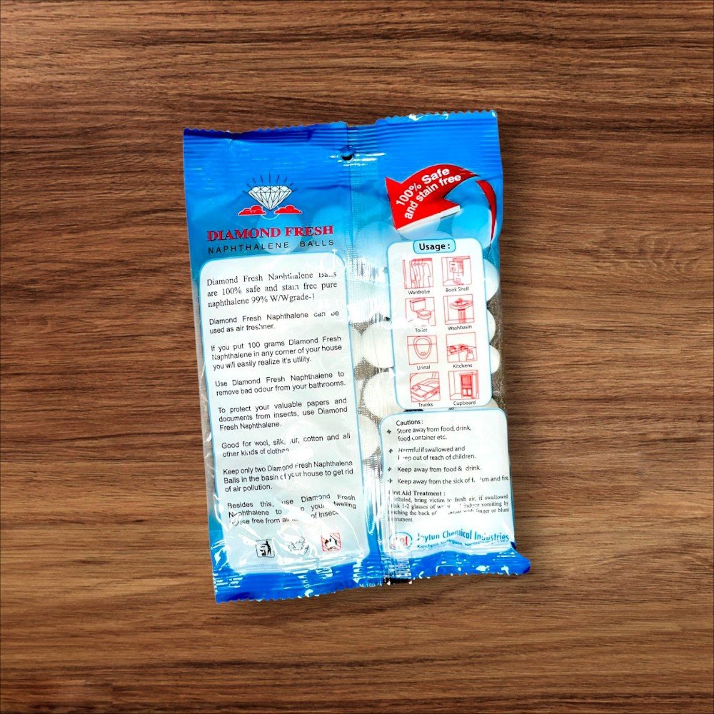 Diamond Fresh Naphthalene Balls – Anti-Insect & Anti-Moth Protection - Image 3